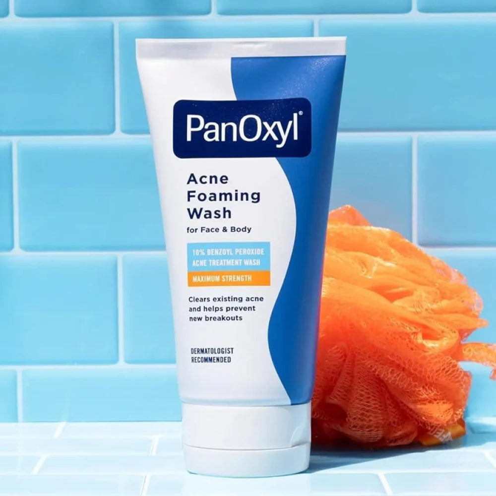 PanOxyl Acne Foaming Wash for face & body Benzoyl Peroxide 10%