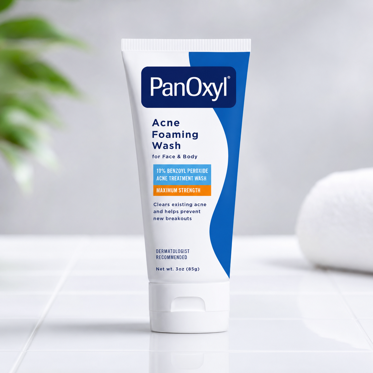 PanOxyl Acne Foaming Wash for face & body Benzoyl Peroxide 10%